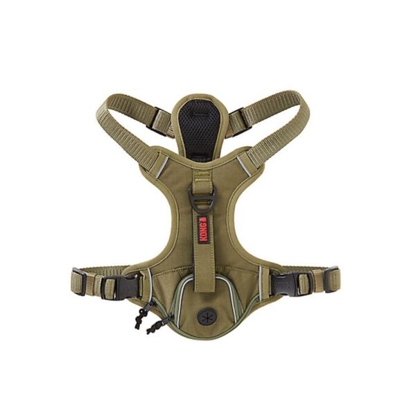 Kong M Wastebag Dog Harness Ultra Durable Padded Chest Plate Medium Army Green - Picture 1 of 8